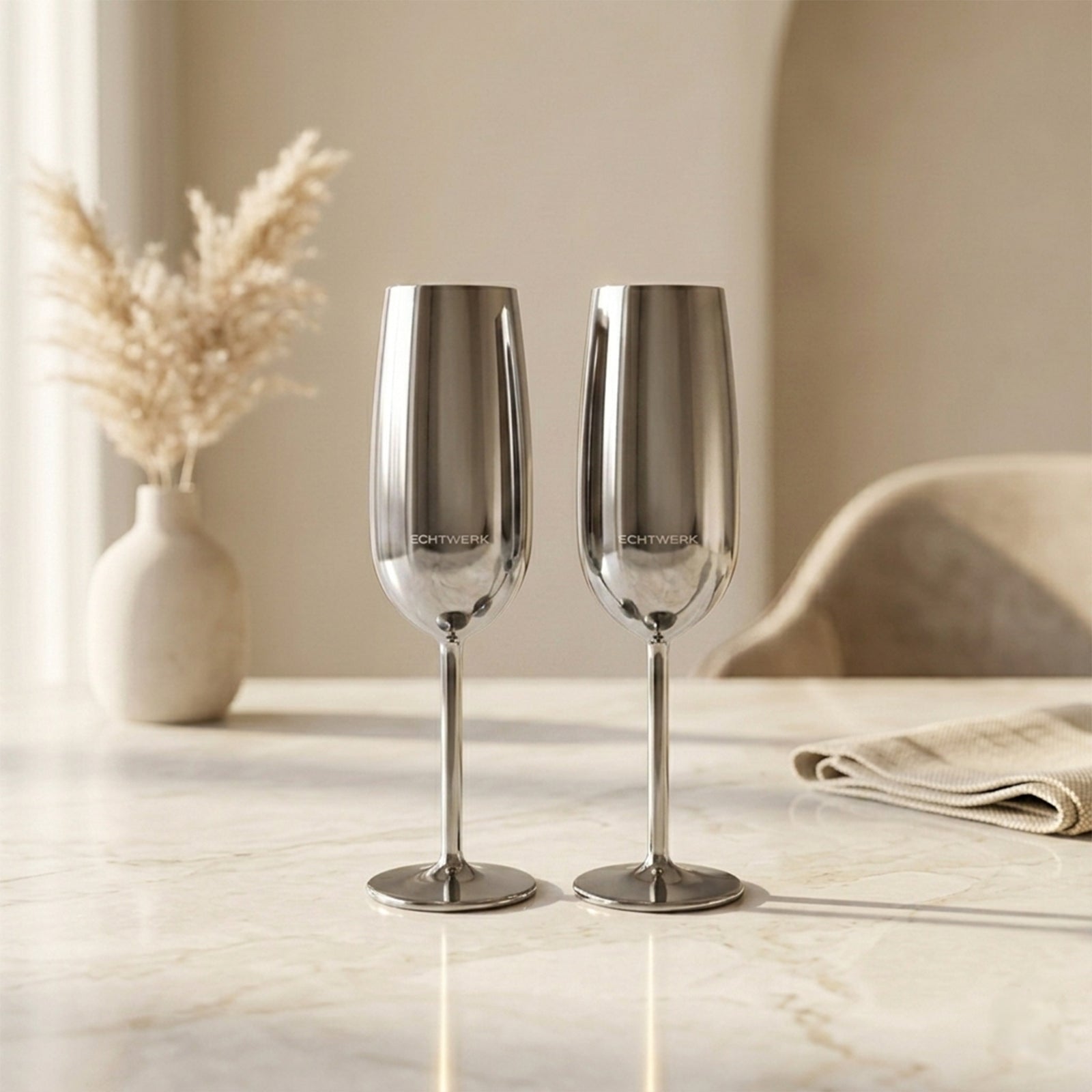 echtwerk-wine-dining-sektkelche-edelstahl-2tlg-250ml-silber image 4
