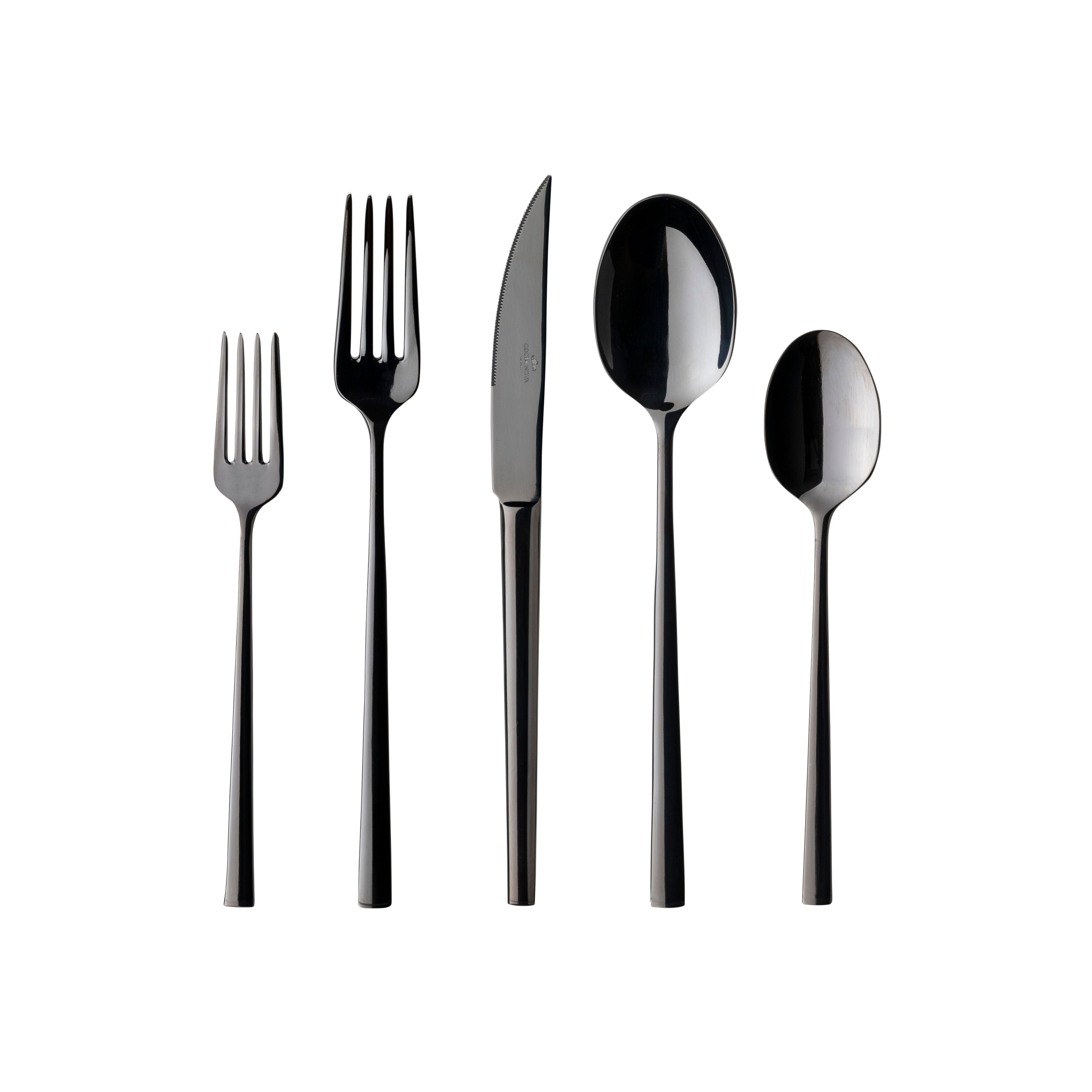 costa-nova-vela-besteckset-5-tlg-edelstahl-schwarz-poliert image 1