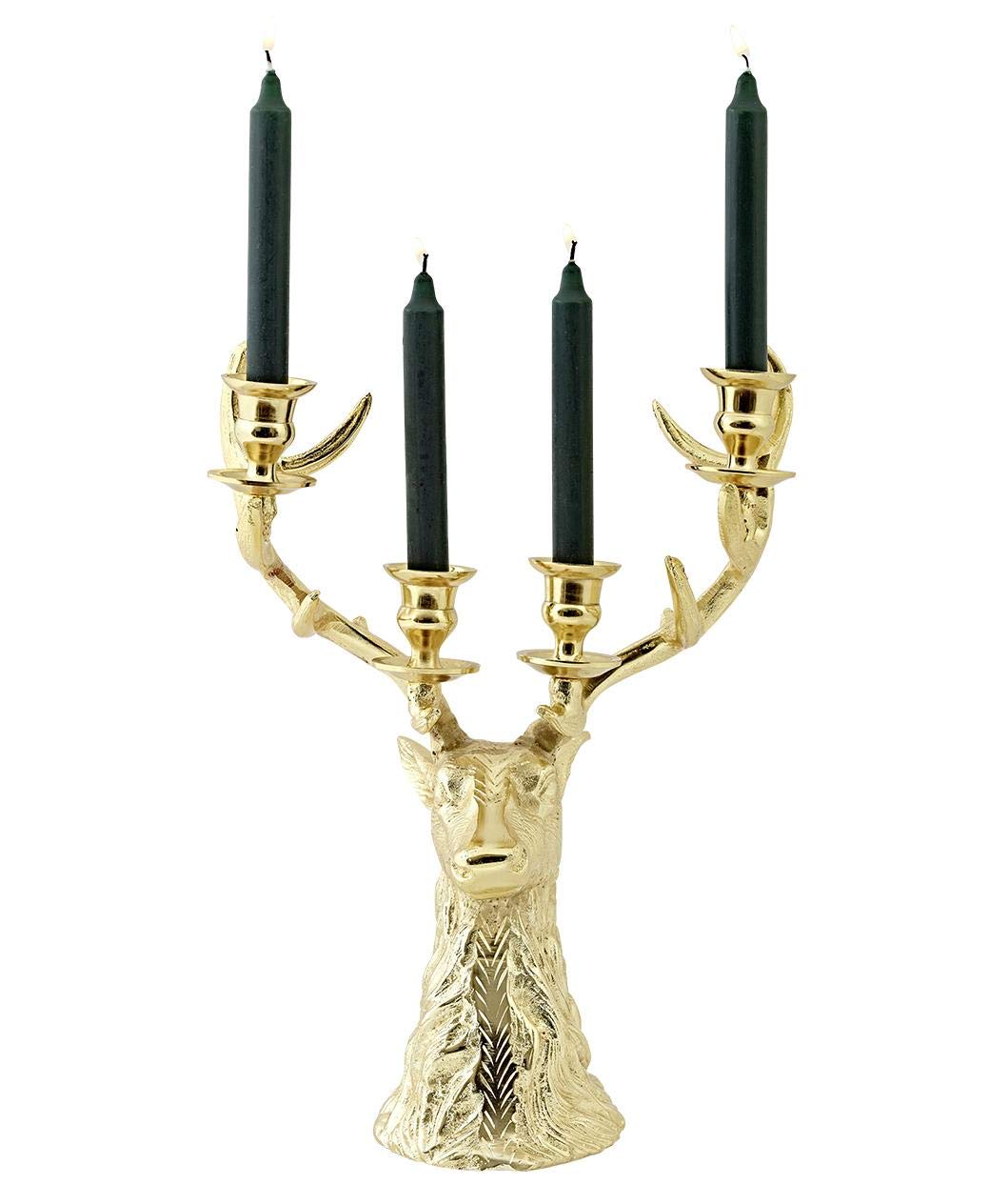 edzard-richard-kerzenleuchter-hirsch-gold-optik-43-cm image 2