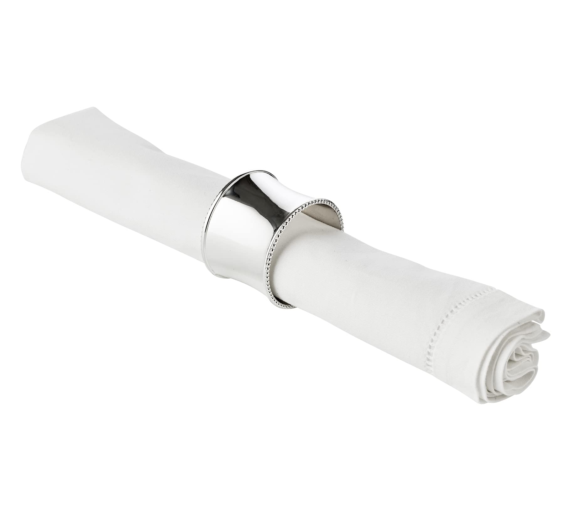 edzard-perla-serviettenring-4er-set-versilbert-5-cm image 4