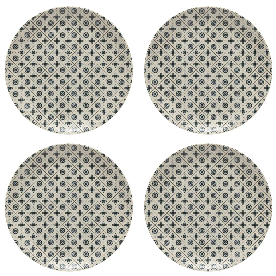 costa-nova-elements-dessertteller-set-4-tlg-little-garden-beige image 1