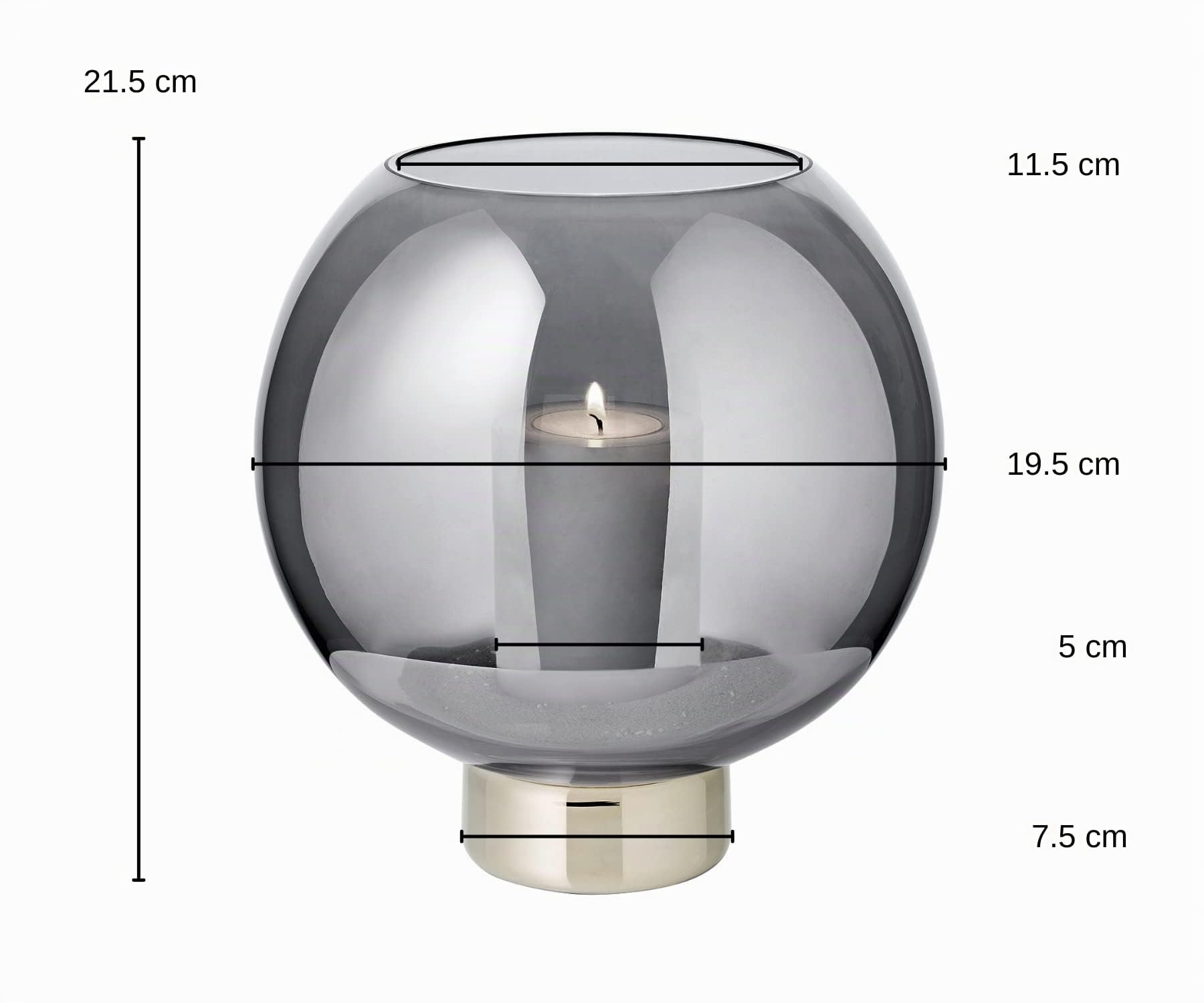 edzard-molly-jack-windlicht-21-cm-rauchglas-platinrand image 3