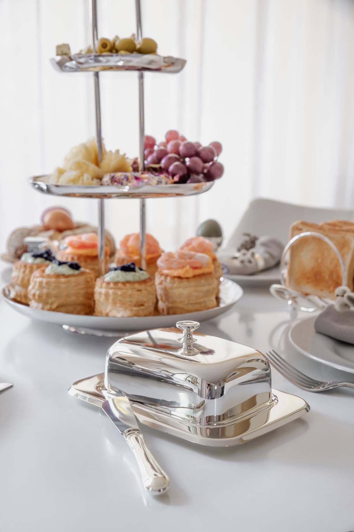 edzard-mista-butterdose-versilbert-mit-glas-und-messer image 5