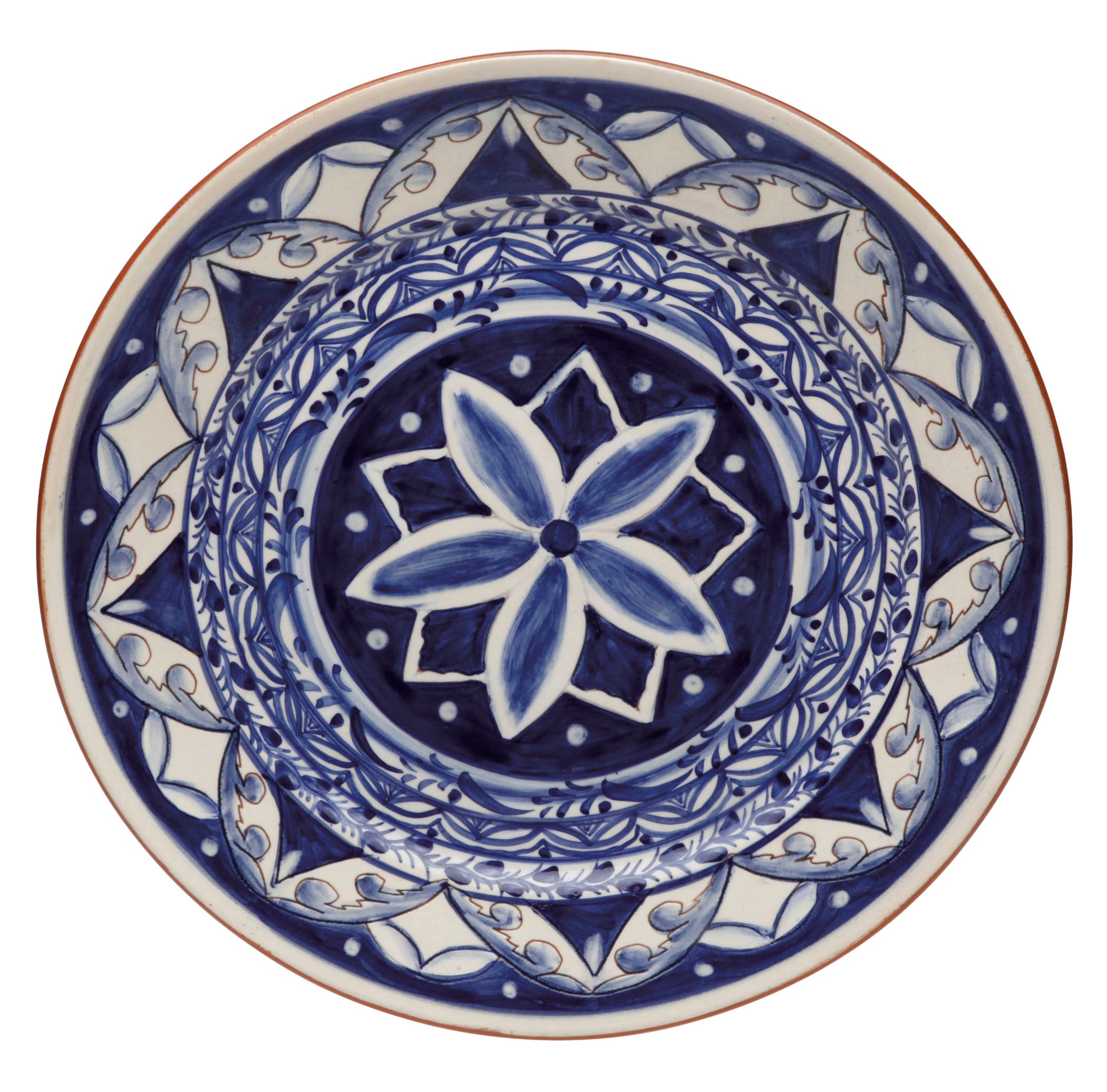 costa-nova-alentejo-terracotta-p400-bw-servierplatte-blau-wei image 1