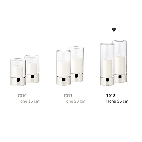 edzard-granada-windlicht-glas-2er-set-silberoptik-25-cm image 7