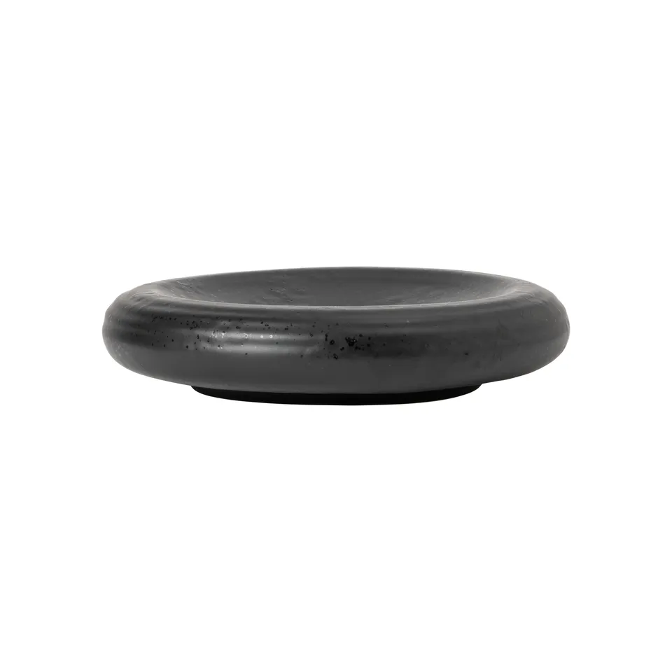 costa-nova-resonance-teller-gro-schwarz-steingut image 1