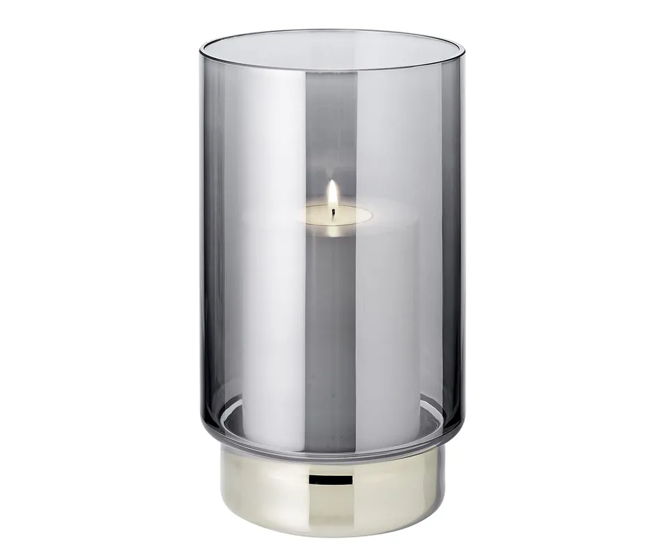 edzard-molly-isla-windlicht-21-cm-rauchglas-platinrand image 1