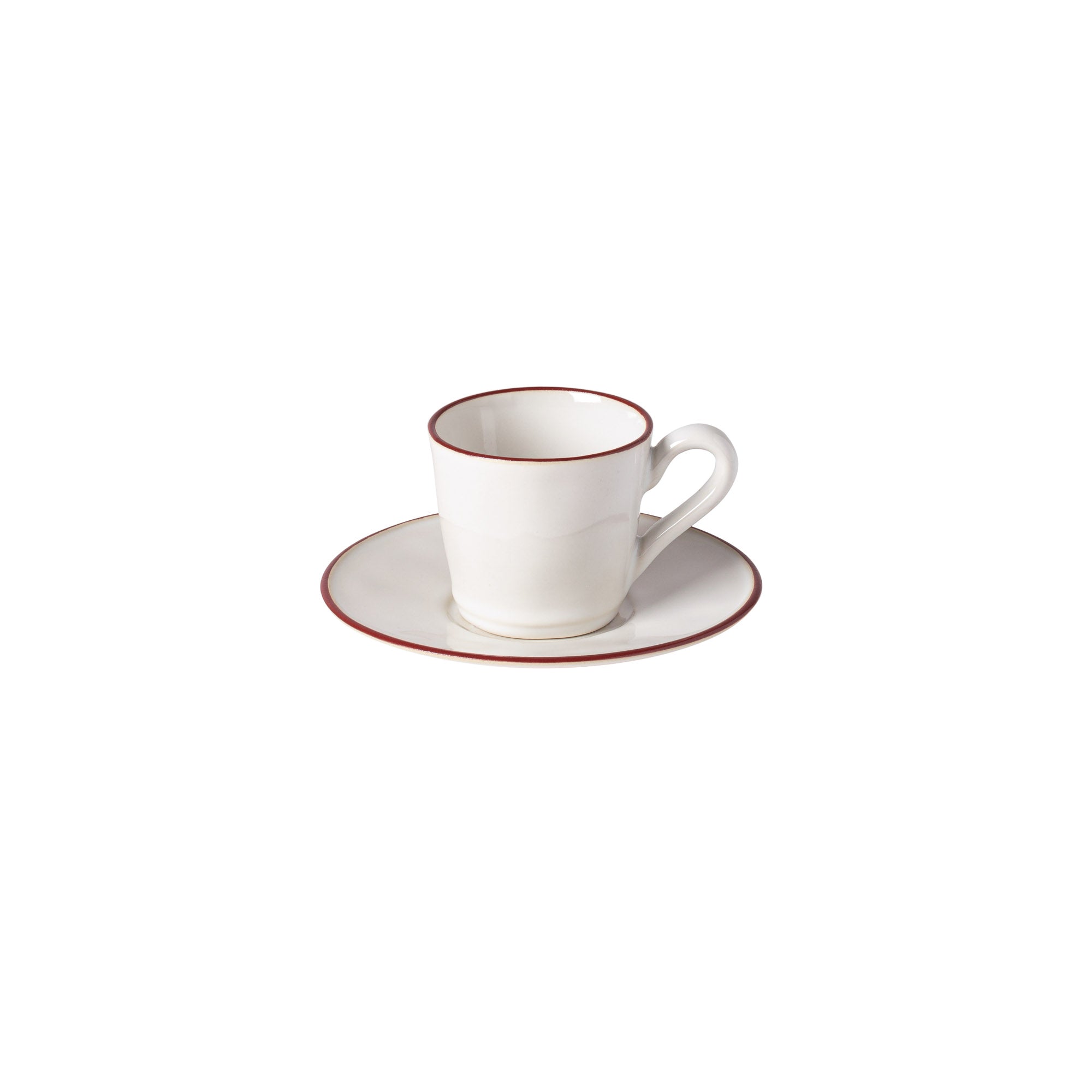 costa-nova-beja-teetasse-mit-untertasse-wei-rot-steingut image 1