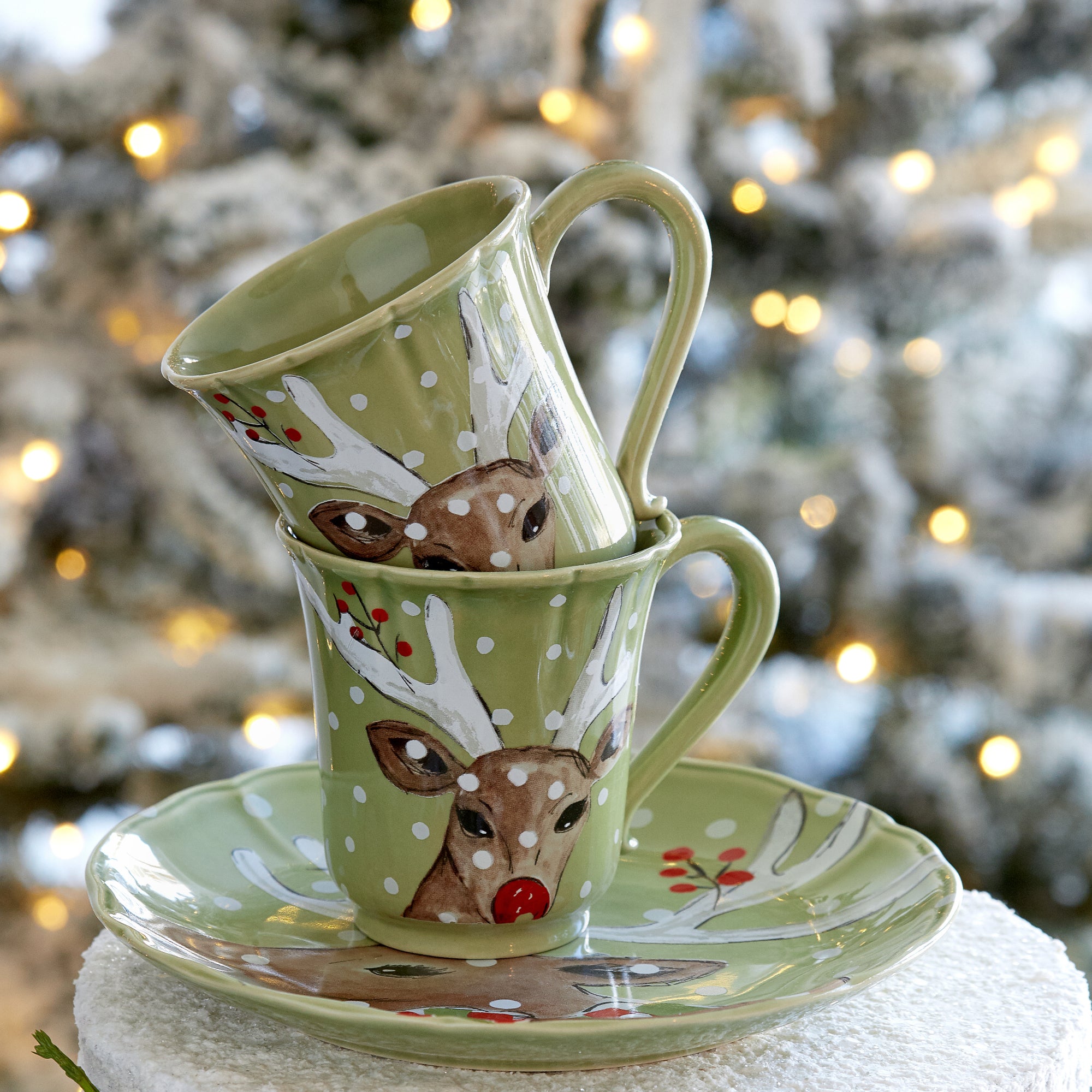 costa-nova-deer-friends-tasse-gr-n-steingut image 1