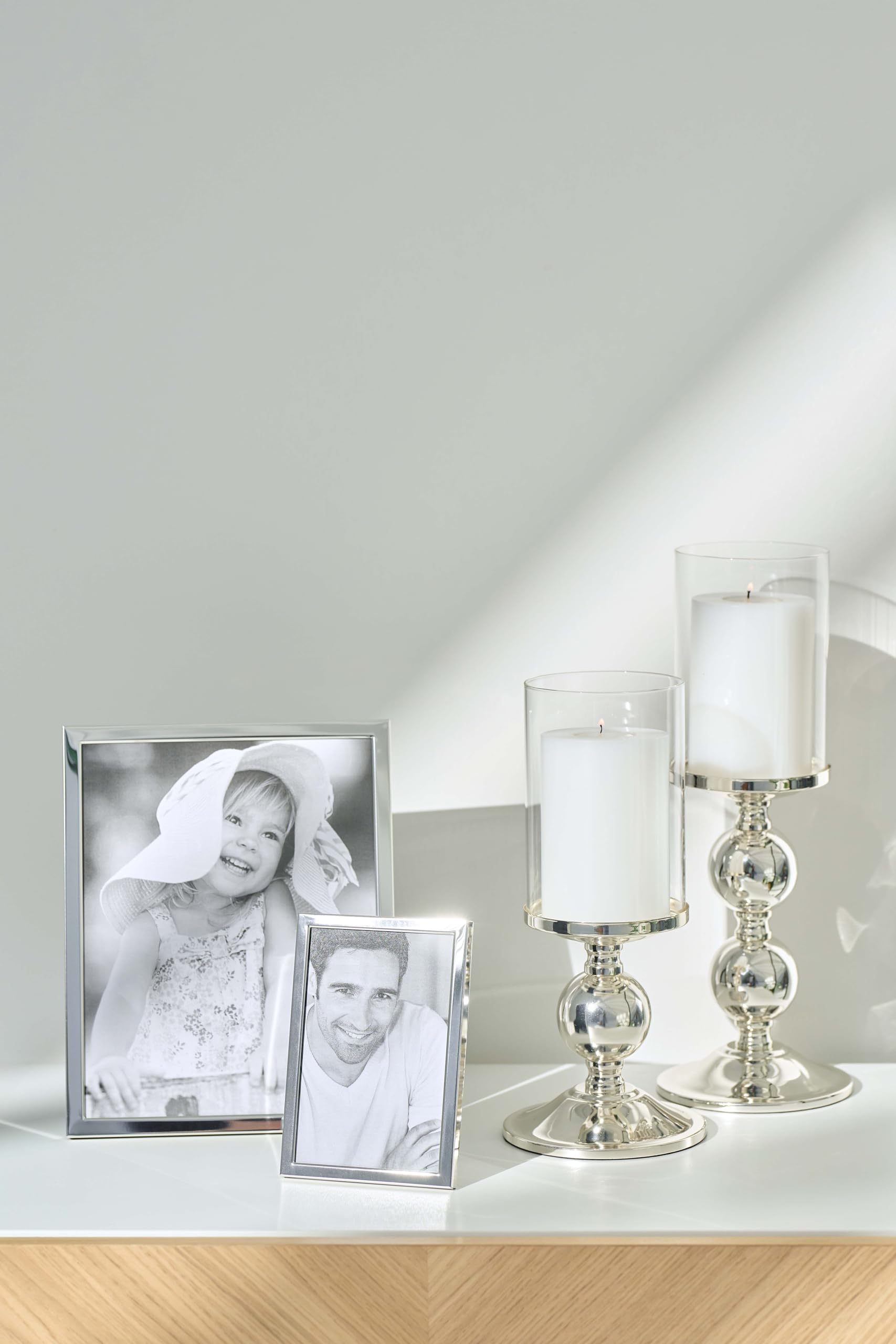 edzard-bamboo-windlicht-versilbert-glaszylinder-34-cm image 2