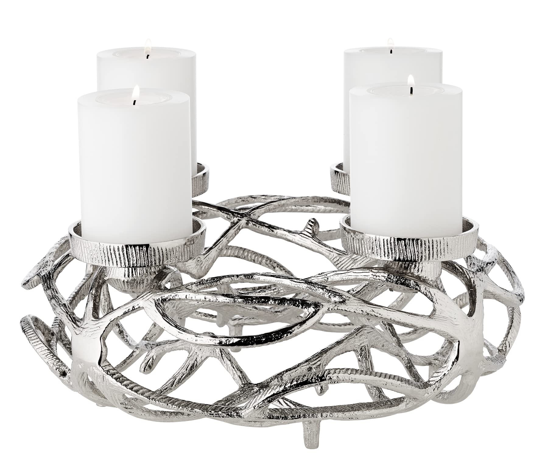 edzard-cornelius-adventskranz-bernd-29-cm-silber image 1