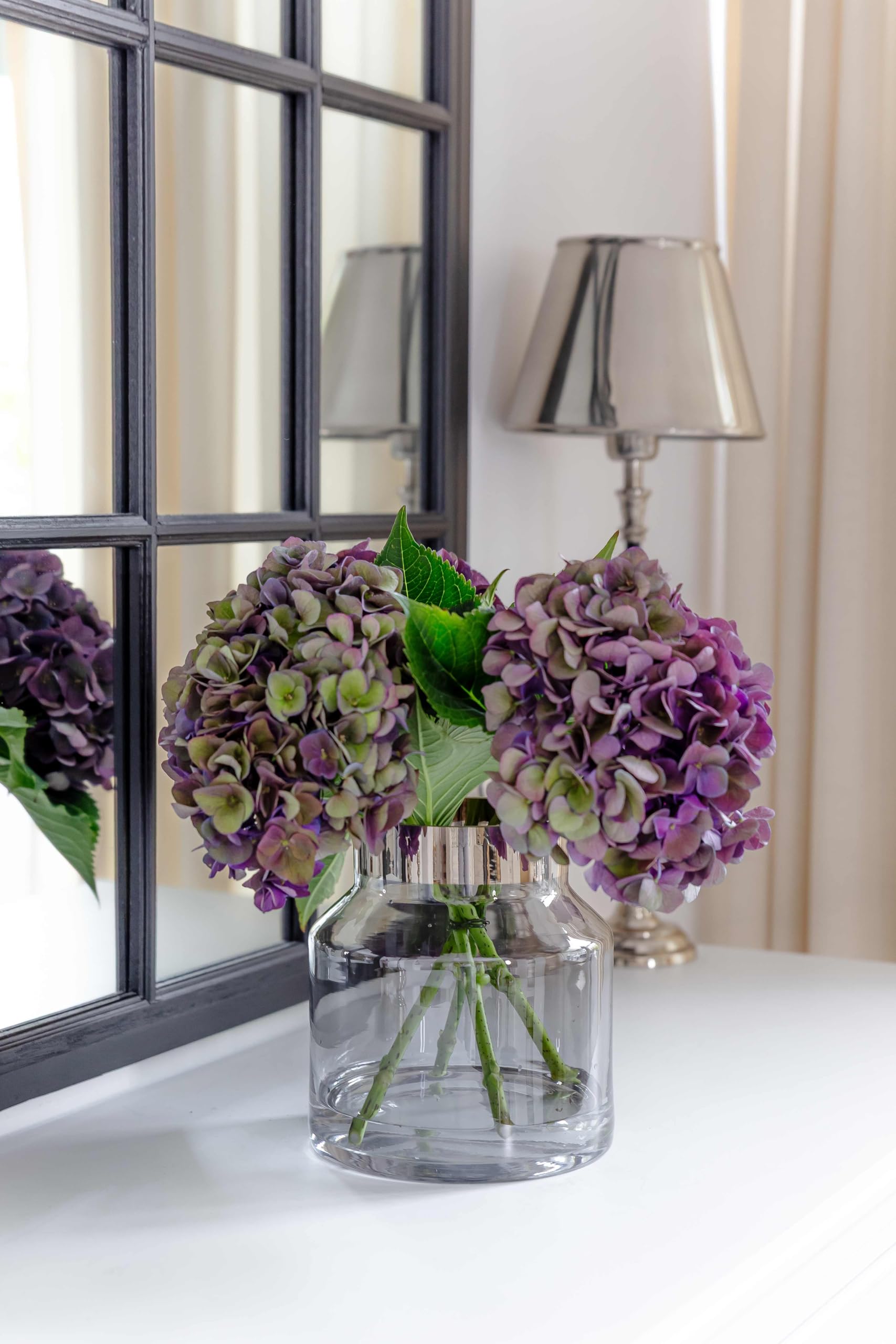 edzard-gabi-dark-vase-kristallglas-19-cm-platinrand image 7