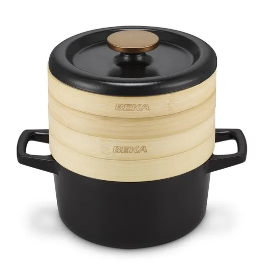 beka-nori-schmortopf-20-cm-mit-d-mpfeinsatz-schwarz image 1