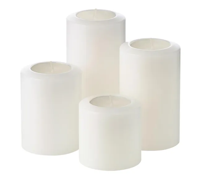 edzard-cornelius-pine-teelichthalter-4er-set-wei-h-6-8-10-12-cm image 1