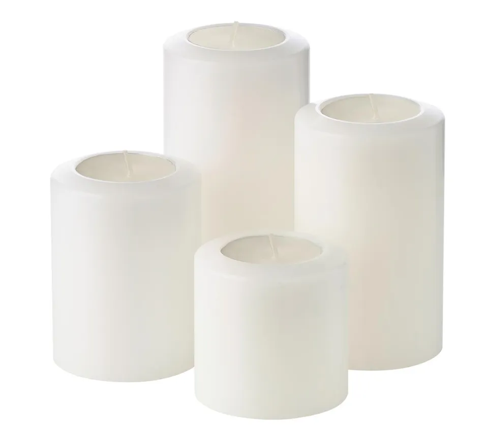 edzard-cornelius-pine-teelichthalter-4er-set-wei-h-6-8-10-12-cm image 1