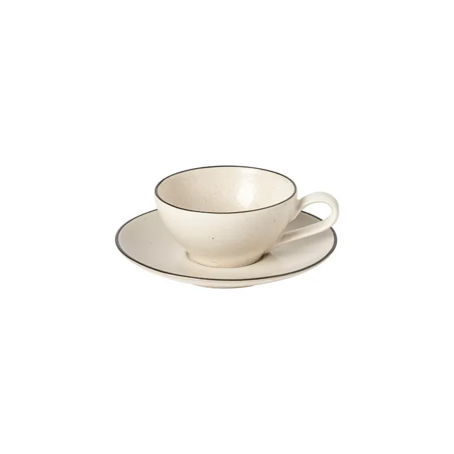 costa-nova-augusta-teetasse-mit-untertasse-natural-schwarz image 1