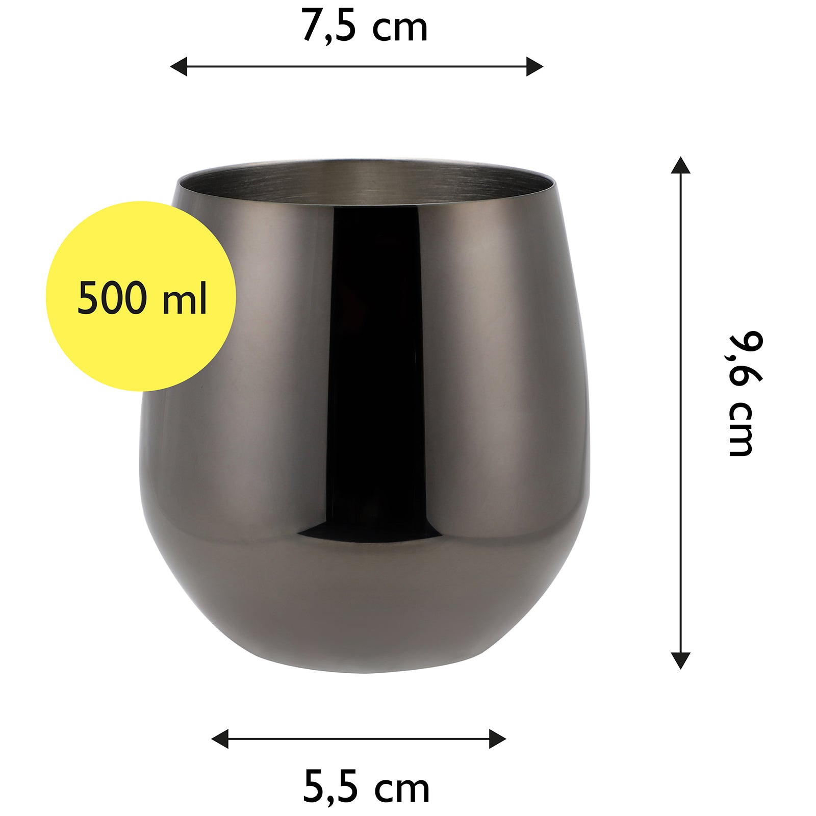 echtwerk-wine-weingl-ser-set-6tlg-500ml-silber-edelstahl image 2