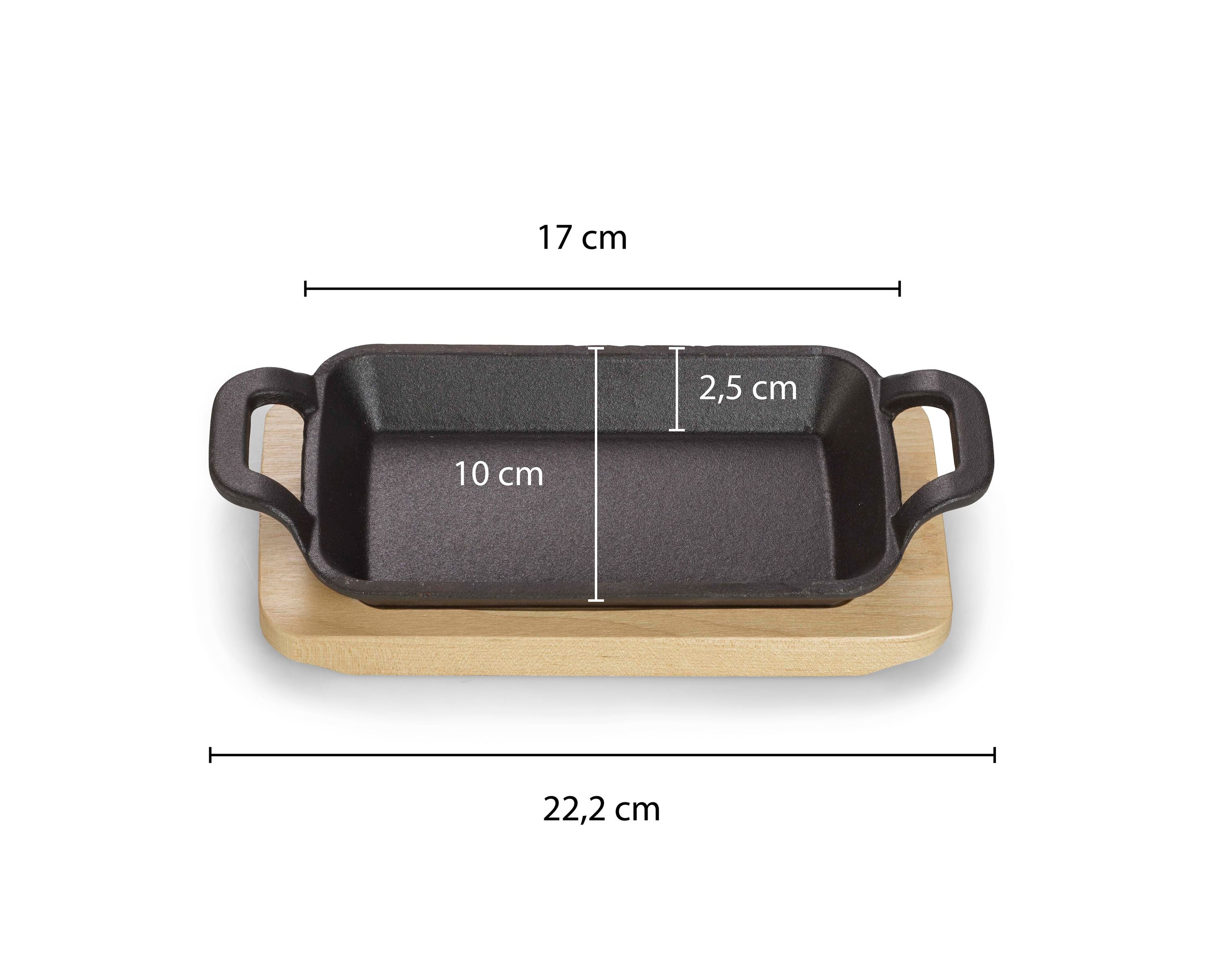echtwerk-servierschale-gusseisen-10cm-1tlg-mit-brett image 4