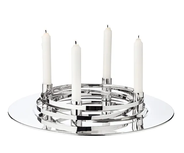 edzard-avia-adventskranz-edelstahl-silber-39cm-rund image 1