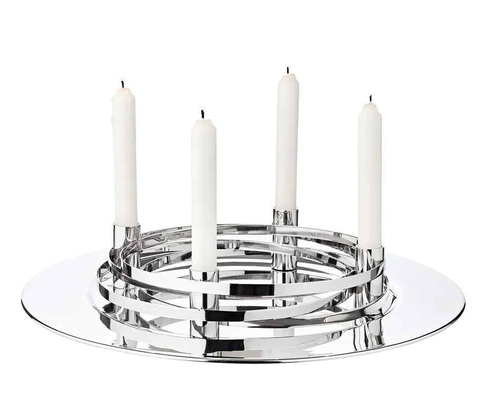 edzard-avia-adventskranz-edelstahl-silber-39cm-rund image 1