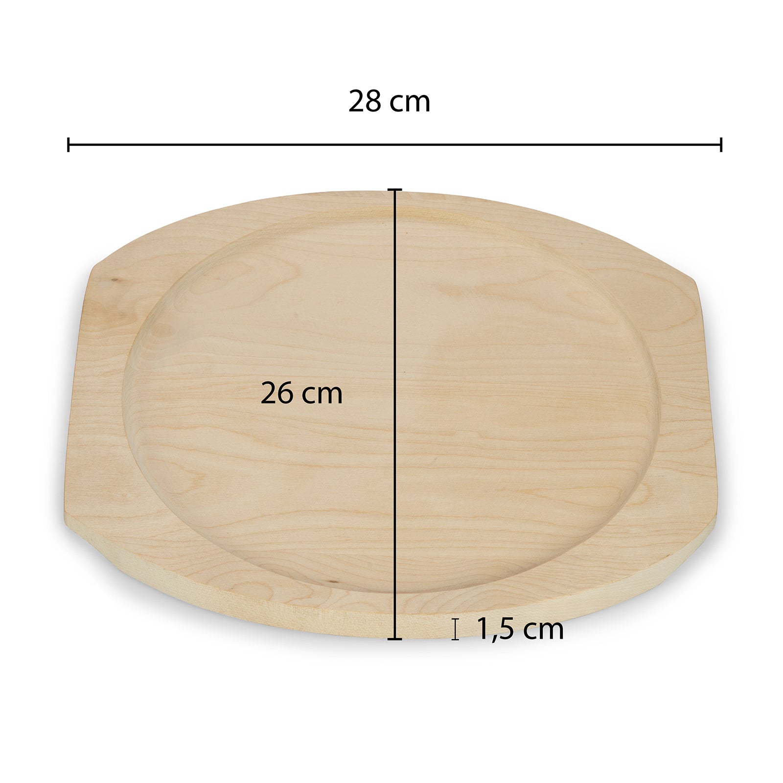 echtwerk-bbq-servierpfanne-gusseisen-25cm-1-tlg-mit-brett image 6