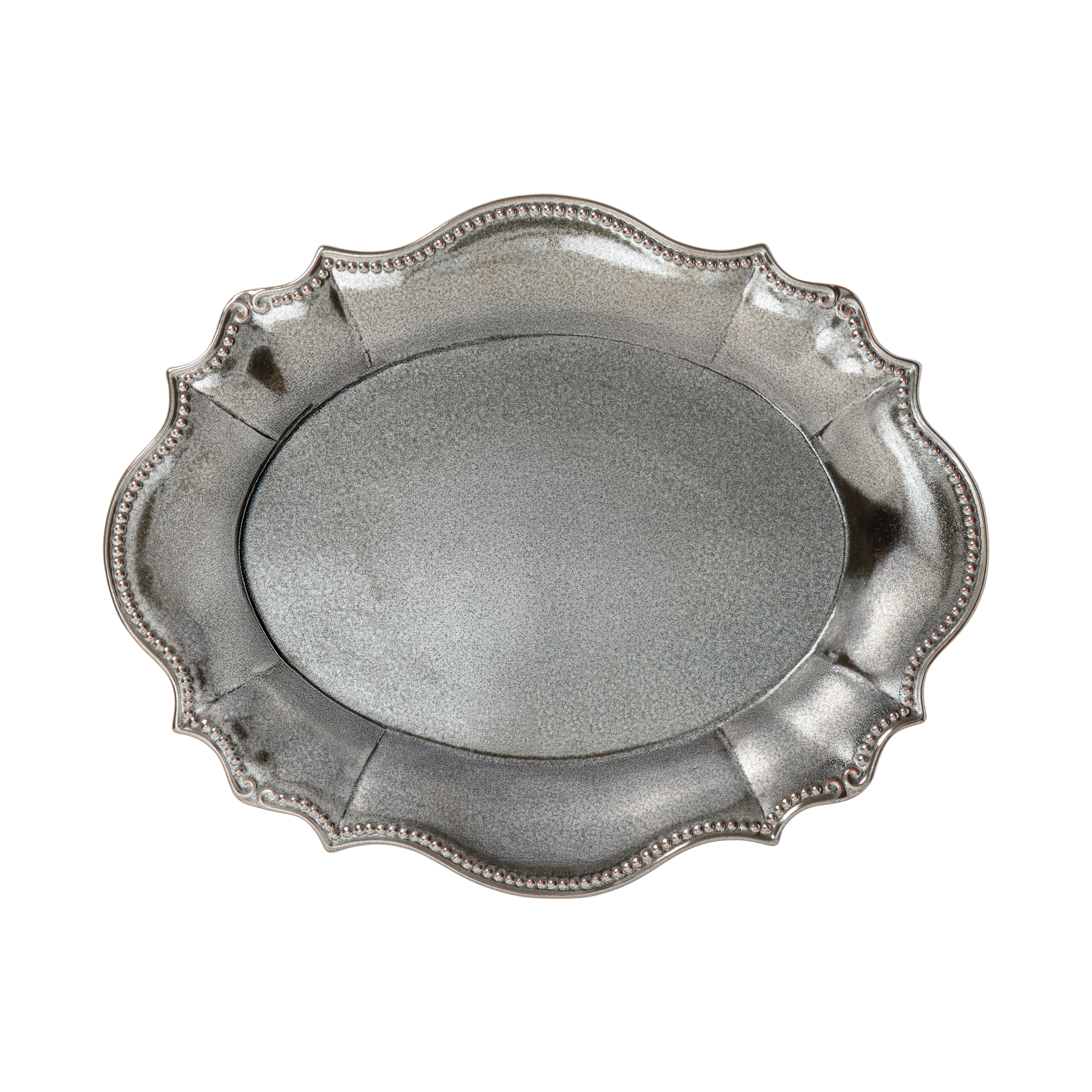 costa-nova-almara-servierplatte-oval-antique-metal-steingut image 1