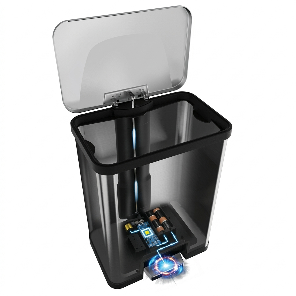 echtwerk-powerstep-38l-tretabfalleimer-inox-mit-pedal image 5