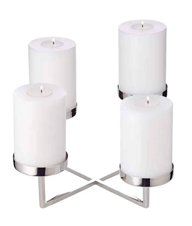 edzard-milano-adventskranz-pamplona-edelstahl-25-cm image 1
