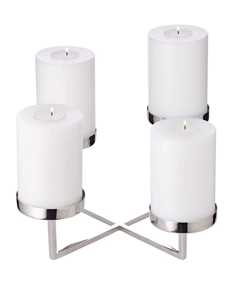 edzard-milano-adventskranz-pamplona-edelstahl-25-cm image 1