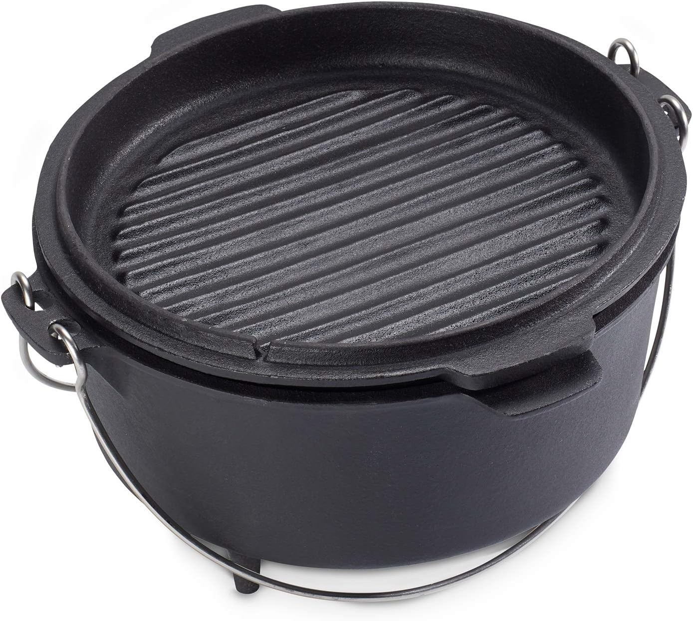 echtwerk-dutch-oven-4-9-l-gusseisen-feuertopf-grill image 2