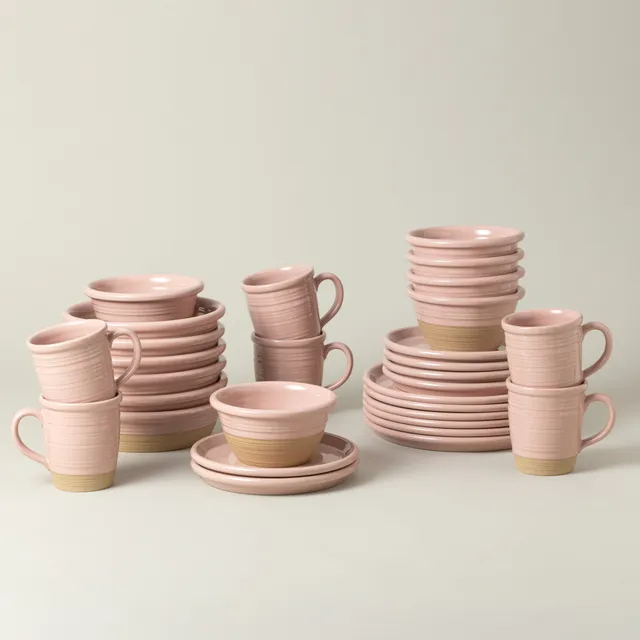 costa-nova-scotia-30-tlg-geschirrset-tasse-rosa-hell-steinzeug image 1