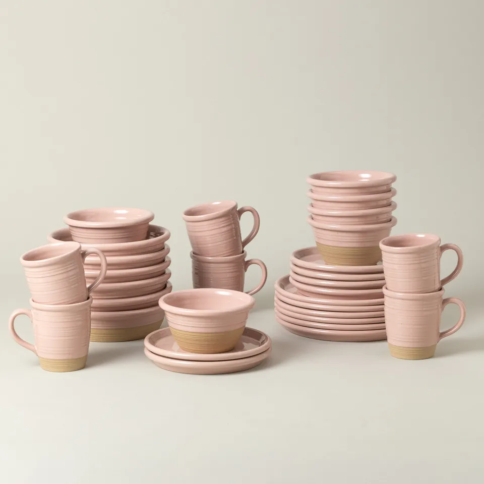 costa-nova-scotia-30-tlg-geschirrset-tasse-rosa-hell-steinzeug image 1