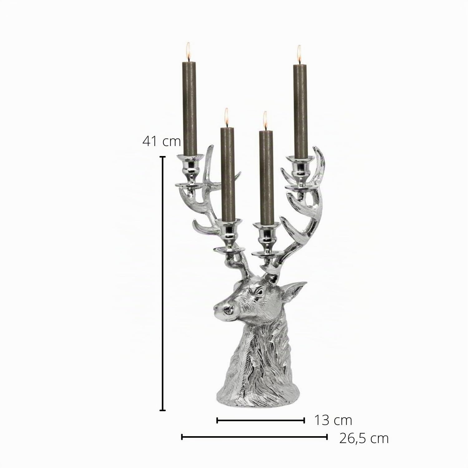 edzard-richard-kerzenleuchter-hirsch-43-cm-silber image 3