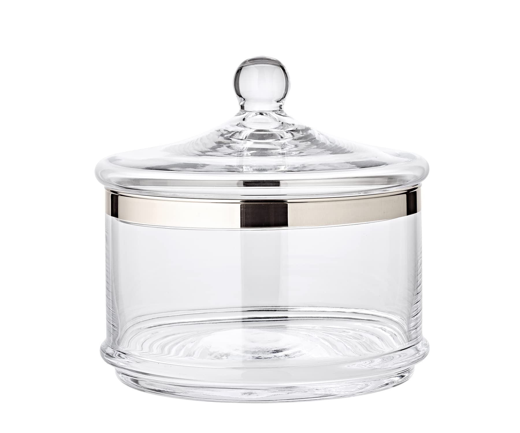 edzard-mista-vigo-glasdose-kristallglas-platinrand-19-cm image 1