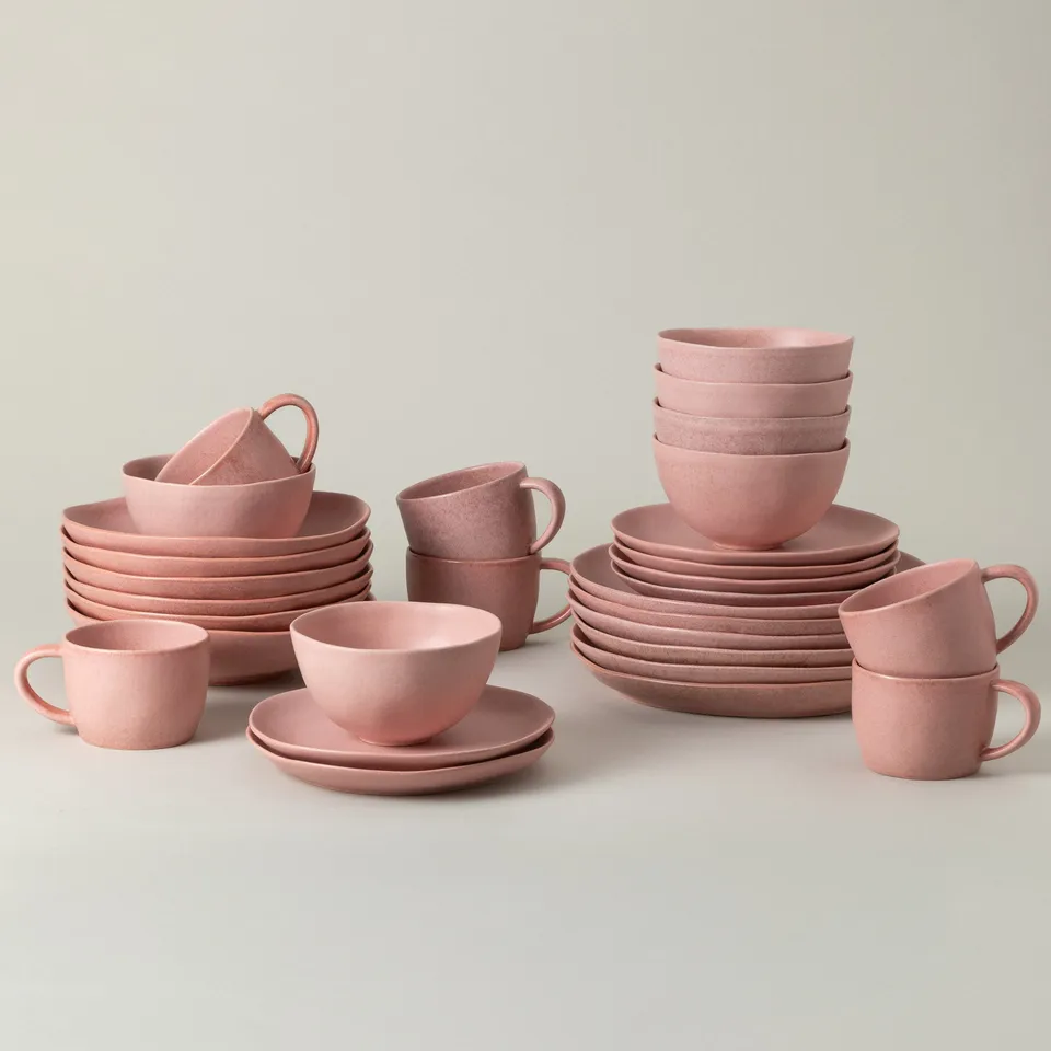costa-nova-livia-geschirrset-30-teilig-mauve-rosa-mit-becher image 1