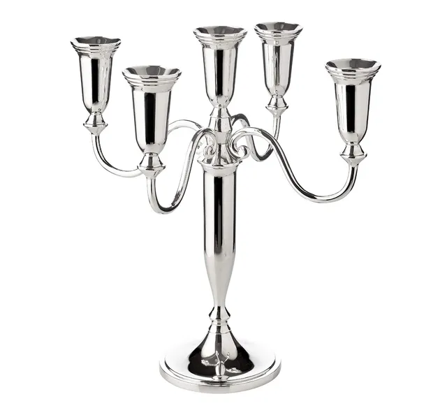 edzard-venezia-kandelaber-5-armig-versilbert-31-cm image 1