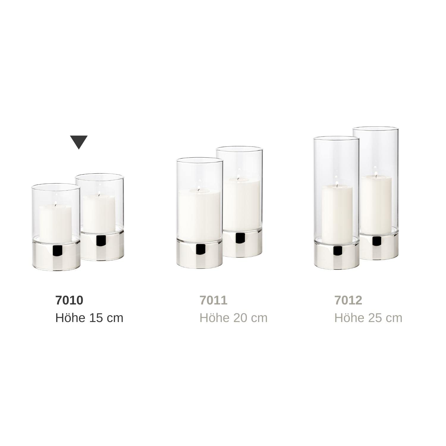 edzard-granada-windlicht-glas-2er-set-silberfuss-h-15-cm image 2