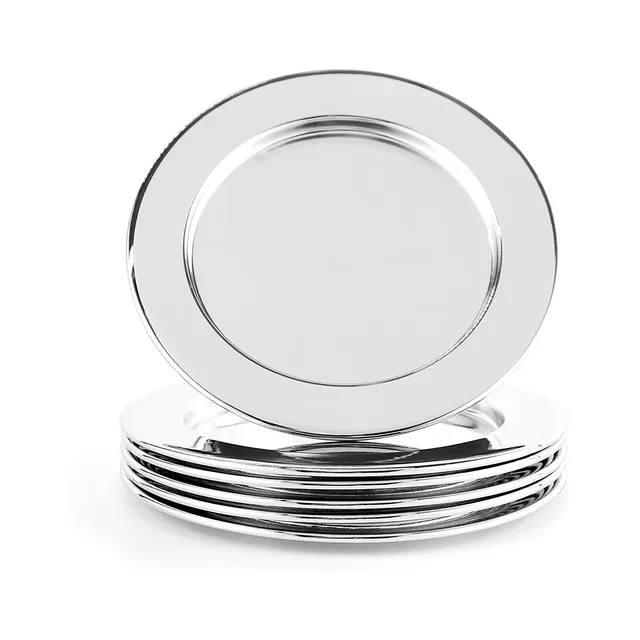echtwerk-table-setting-glasuntersetzer-edelstahl-silber-6tlg-8-cm image 1