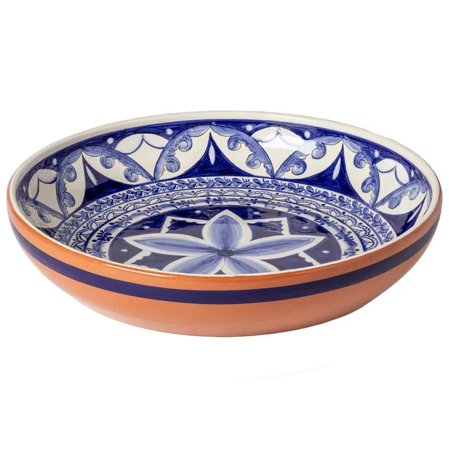 casafina-alentejo-terracotta-servierschale-azul-branco-rund image 1