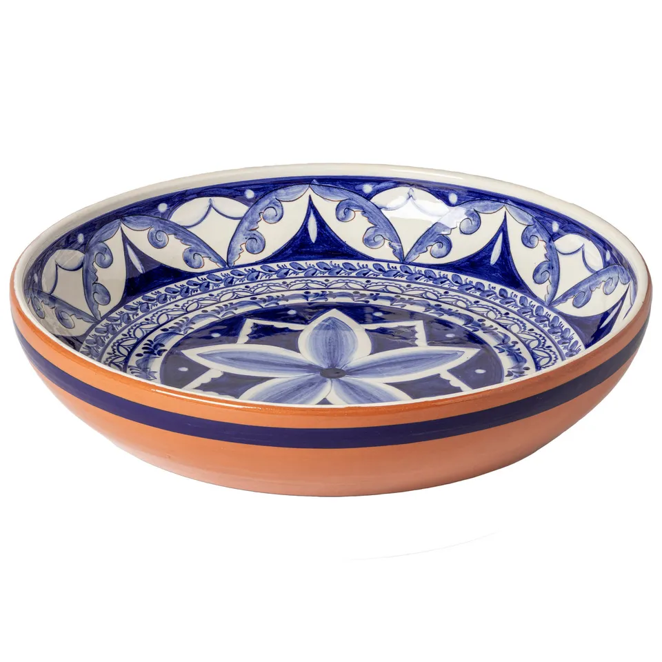 casafina-alentejo-terracotta-servierschale-azul-branco-rund image 1