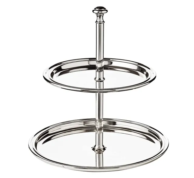 edzard-faden-etagere-2-st-ckig-22-cm-versilbert image 1